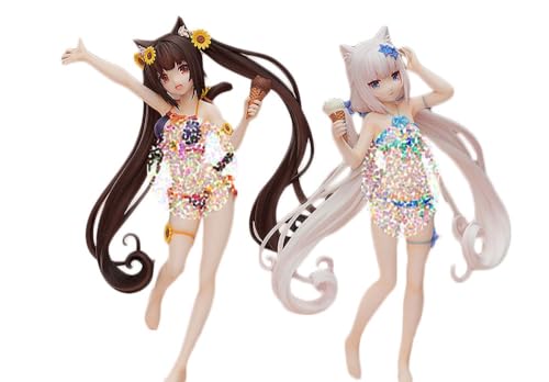 NSFWFIGUCI Vanilla & Chocola Badeanzug Ver. 1/12 Actionfigur/ECCHI-Figur/Anime-Figur/bemaltes Charaktermodell/Spielzeugmodell/PVC/Anime-Sammlerstück 17 cm/6,7 Zoll(2pcs) von NSFWFIGUCI