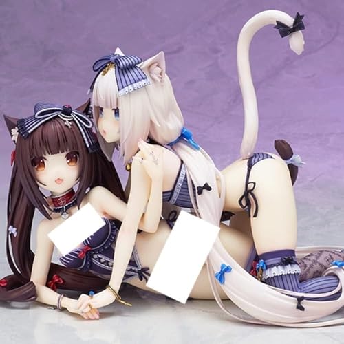 NSFWFIGUCI Vanille/Chocola Ecchi Anime Figuren Hentai Figur/Actionfigur/Cartoon Spielzeugfiguren/Süße Mädchen/Anime Mädchen Sammlung/Figur Spielzeug Cartoon Sammlung(2pcs) von NSFWFIGUCI