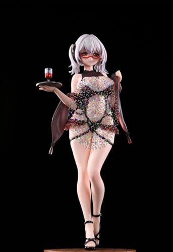 NSFWFIGUCI Wine Waiter Gir 1/6 Ecchi Anime Figuren Hentai Figur/Actionfigur/Cartoon Spielzeugfiguren/Süße Mädchen/Anime Mädchen Sammlung/Figur Spielzeug Cartoon Sammlung 28cm/11in von NSFWFIGUCI