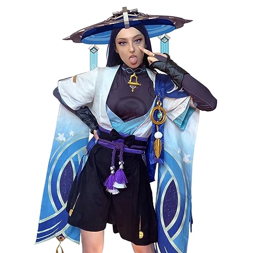 NSPSTT Genshin Wanderer Cosplay Genshin Impact Scaramouche Kostüm Spiel Cosplay Outfits für Herren von NSPSTT