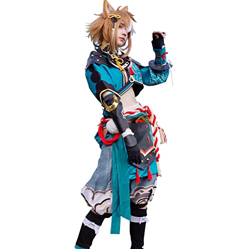 NSPSTT Gorou Cosplay Genshin Impact Cosplay Outfit Gorou Kostüm für Herren, Größe L von NSPSTT