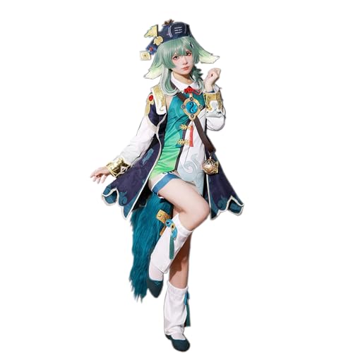 NSPSTT Honkai Star Rail Cosplay Kostüm Spiel Cosplay Outfit Komplettes Set, Huohuo, 3XL von NSPSTT