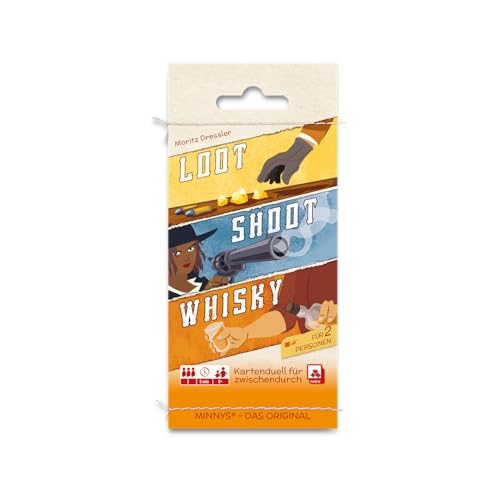 NSV - 3613 - MINNYS - Loot, Shoot, Whisky - Kleines Kartenspiel - Plastikfrei von NSV