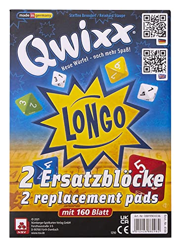 NSV - 4124 - QWIXX - Longo - Ersatzblöcke - Würfelspiel von NSV