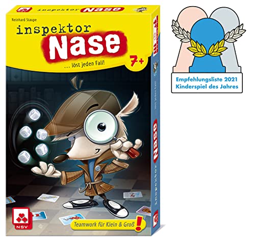 NSV - 4508 - Inspektor Nase - empfohlenes Kinderspiel des Jahres 2021 - Detektivspiel für Kinder von NSV