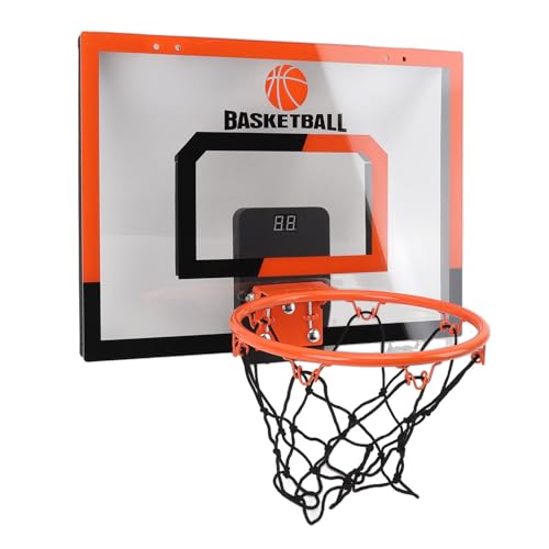 NSXAYIWE Indoor-Basketballkorb, Mini-Basketballkorb über der Tür mit elektronischer Anzeigetafel und Bällen, Basketballspielzeug, Geschenke für 8-, 9-, 10-, 11- und 12-jährige von NSXAYIWE