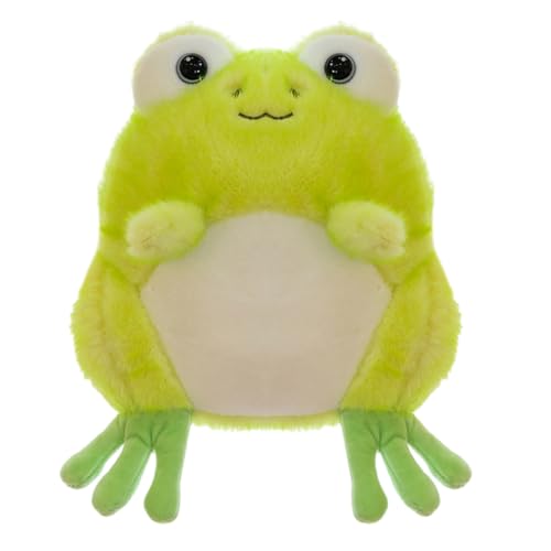 NTEVXZ Frosch Kuscheltier Grün Frosch Plüsch Kawaii Frosch Plüschtier Stofftier Frosch Puppen Dekoration Kissen Geschenk fur Mädchen Kinder, 20cm von NTEVXZ