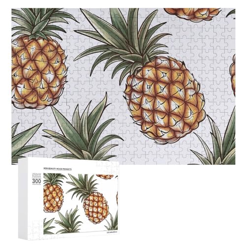 Puzzle für Erwachsene, 1000 Teile, herausforderndes GameLine-Ananas-Puzzle mit Buchstaben auf der Rückseite, personalisiertes Puzzle, perfekt für Spieleabende von NTVOWPZO