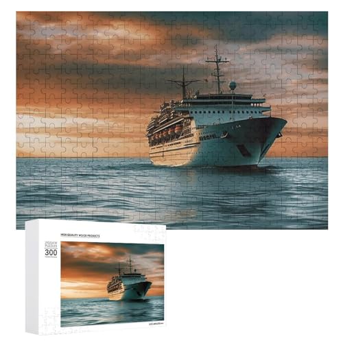 Puzzle für Erwachsene, 1000 Teile, herausforderndes Spiel, Kreuzfahrtschiff-Puzzle mit Buchstaben auf der Rückseite, personalisiertes Puzzle, perfekt für Spieleabende von NTVOWPZO