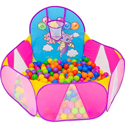 NUBUNI Bällebad Baby | Bällebad Ohne Bälle | Bällebad Viereckig | Ball Pit | Bällebecken | Bällebad Eckig | Bällebecken | Bällebad Ab 1 Jahr | Bällebad Rosa | Bälle Nicht Enthalten F von NUBUNI