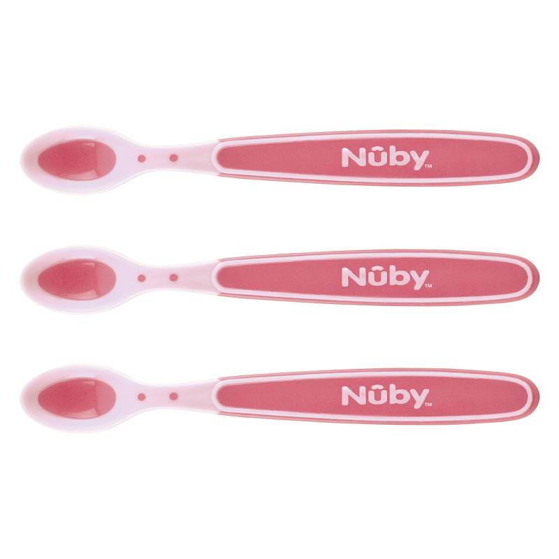 Nûby 3er-Pack Wärmesensor-Löffel Soft Sensitive Flex von Nûby