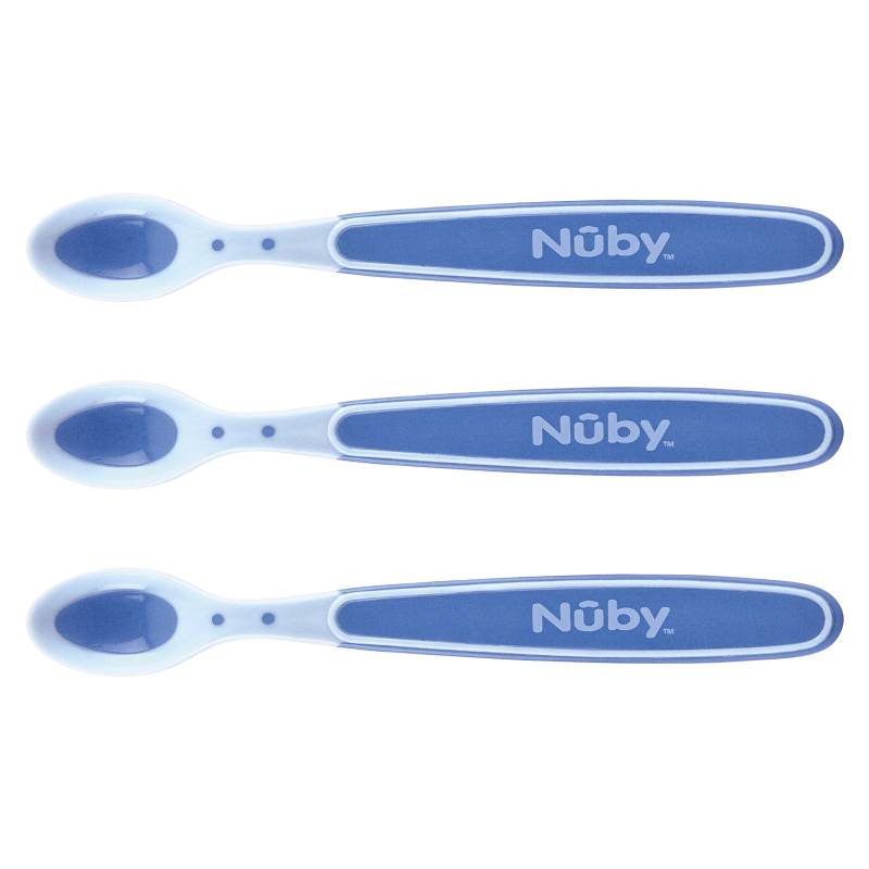 Nûby 3er-Pack Wärmesensor-Löffel Soft Sensitive Flex von Nûby