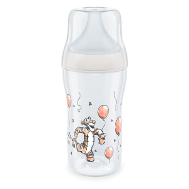 NUK Babyflasche Perfect Match Disney Winnie Puuh, mit Temperature Control 260ml ab 3 Monate in beige von NUK