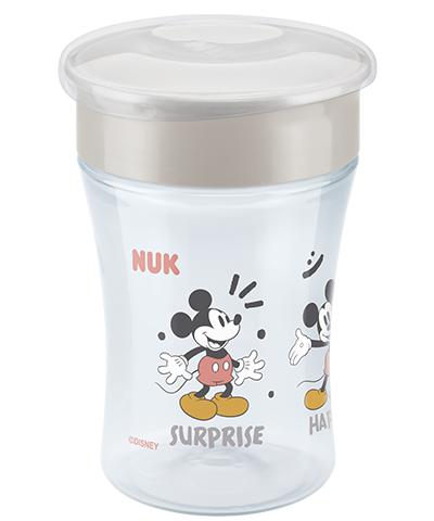 NUK Disney Mickey Mouse Magic Cup 230ml mit Deckel grau von NUK