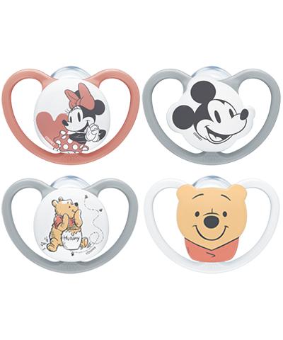 NUK Disney Space 4er Set Silikon-Schnuller von NUK