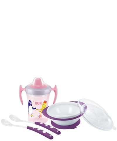 NUK Evolution Esslern-Set rosa/lila von NUK