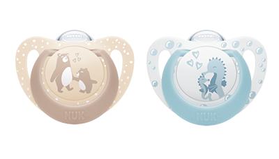 NUK First Choice Silikon Schnuller 0-6 Monate beige/blau NUK First Choice Silikon Schnuller 0-6 Monate beige/blau von NUK