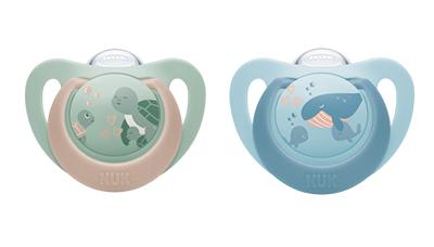 NUK First Choice Silikon Schnuller 18-36 Monate grün/blau NUK First Choice Silikon Schnuller 18-36 Monate grün/blau von NUK