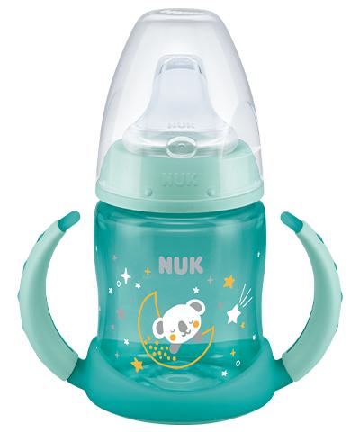 NUK First Choice Trinklernflasche Night 150ml mit Trinktülle grün von NUK