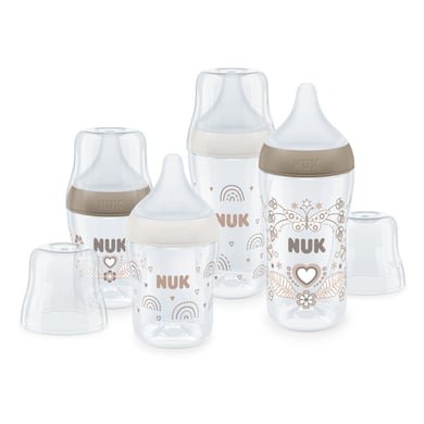 NUK Flaschenset Perfect Match, 4er Set weiß & beige von NUK