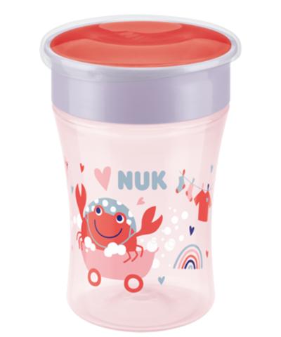 NUK Magic Cup 230ml mit Trinkrand und Deckel rot von NUK