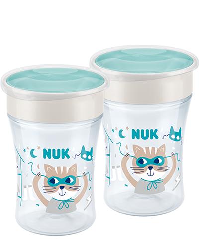 NUK Magic Cup 2er Pack türkis/grau von NUK