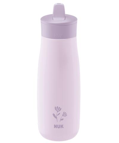 NUK Mini-Me Flip Trinkflasche aus Edelstahl 500ml mit 2in1 Trinkaufsatz lila von NUK