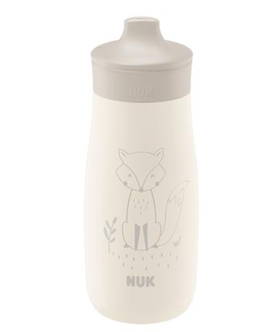 NUK Mini-Me Sip Trinkflasche aus Edelstahl 300ml mit Trinkaufsatz beige von NUK