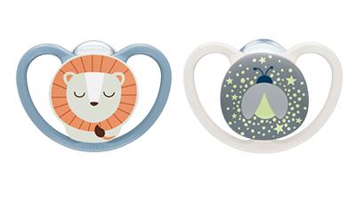 NUK Perfect Match Air Night Silikon-Schnuller 0-6 Monate blau/beige NUK Perfect Match Air Night Silikon-Schnuller 0-6 Monate blau/beige von NUK