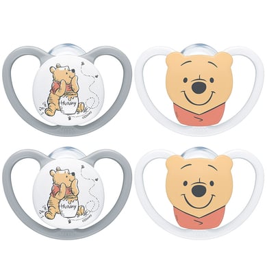 NUK Schnuller Space Disney Winnie The Pooh Gr.2, 4 Stück von NUK