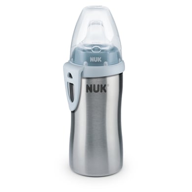 NUK Trinkflasche Active Cup blau aus Edelstahl ab 12. Monate von NUK