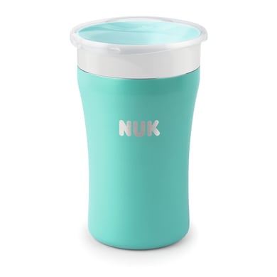 NUK Trinklernbecher Magic Cup Edelstahl türkis mit Thermo Funktion von NUK