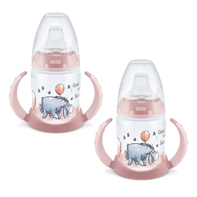 NUK Trinklernflasche First Choice Disney Winnie Puuh in rosa, 2 Stück von NUK