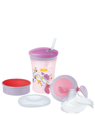 NUK Trinklernset 230ml pink von NUK