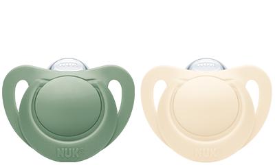 NUK for Nature Silikon-Schnuller grün 18-36m von NUK