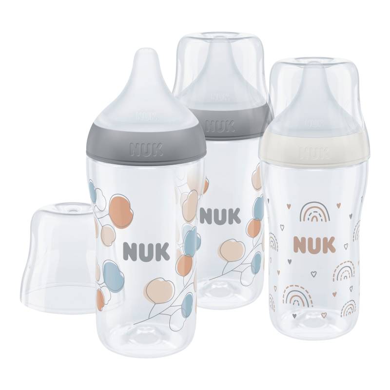 Nuk 3er-Pack Babyflaschen-Set Perfect Match 260ml, ab 3M von NUK