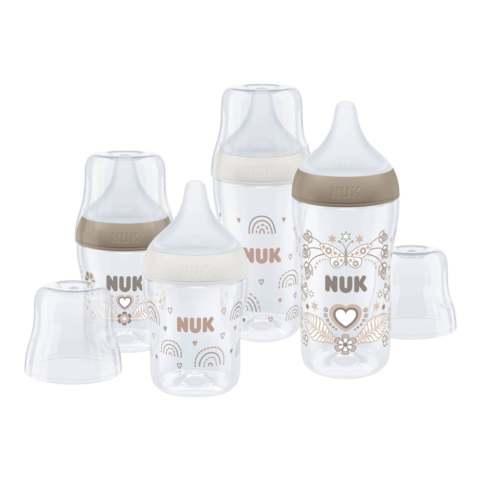 Nuk 4-tlg. Babyflaschen-Set Perfect Match, ab Geburt von NUK