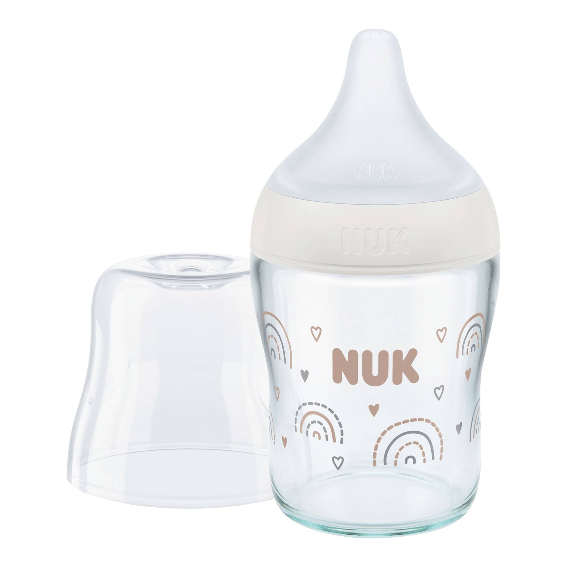 Nuk Babyflasche Perfect Match, Glas, 120ml, ab Geburt von NUK
