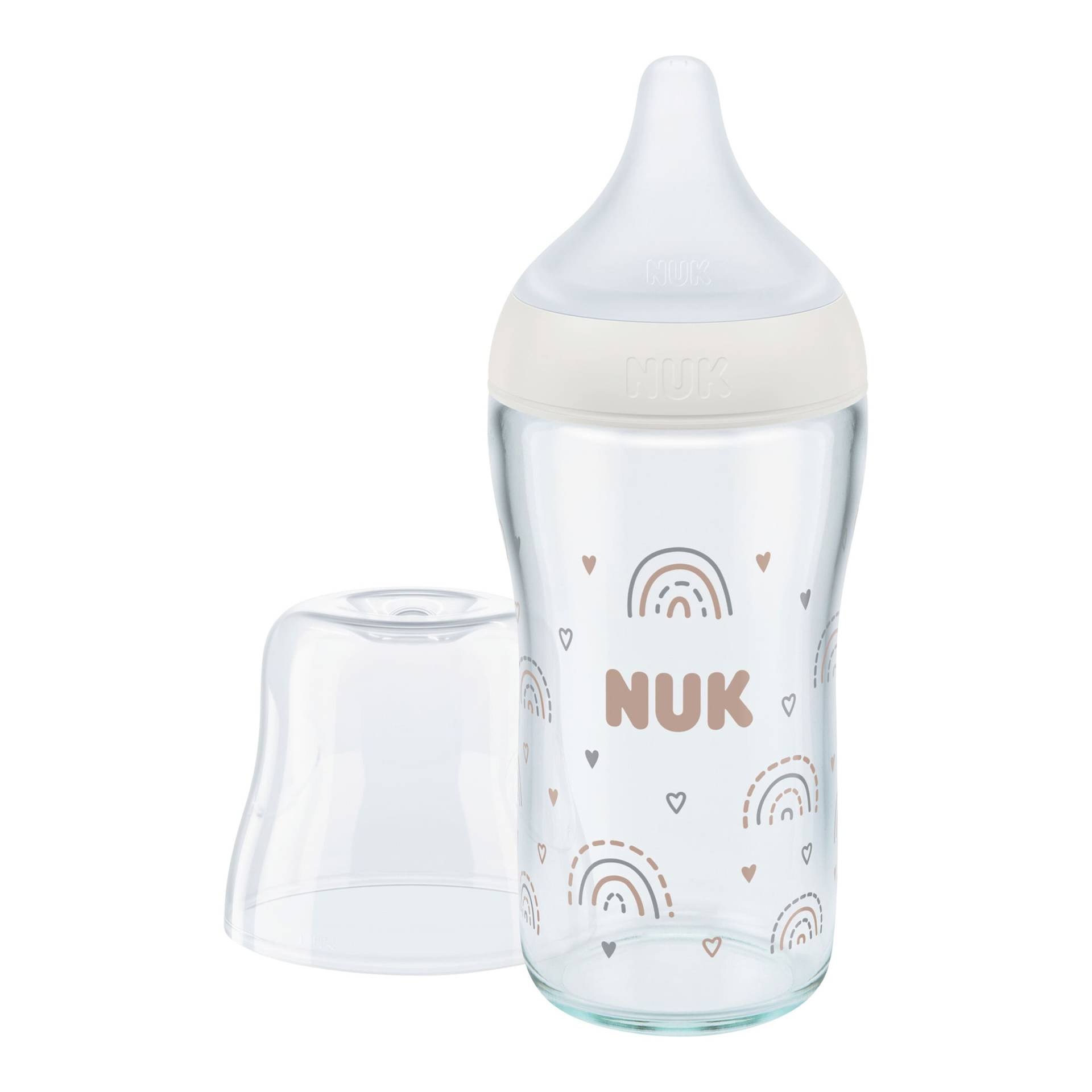 Nuk Babyflasche Perfect Match, Glas, 230ml, ab 3M von NUK