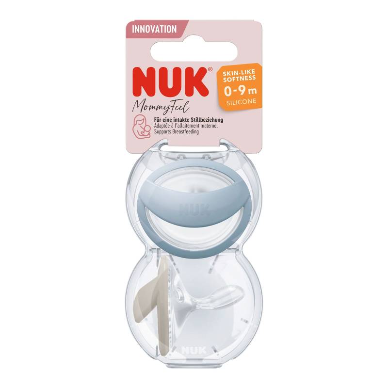 Nuk 2er-Pack Schnuller MommyFeel Silikon 0-9M von NUK