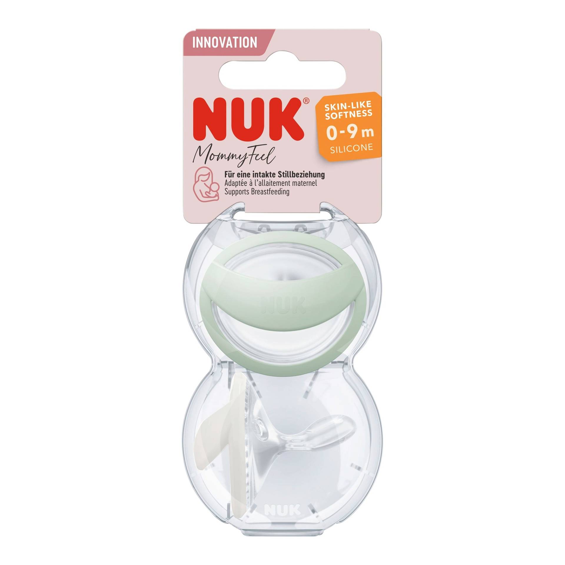 Nuk 2er-Pack Schnuller MommyFeel Silikon 0-9M von NUK