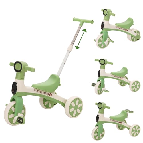 5-in-1-Baby-Laufrad für 1- bis 4-Jährige,Spielzeug für Jungen und Mädchen,Dreirad für Kleinkinder ab 1 Jahr,mit Schiebegriff und Lenker für Eltern 5-in-1-Baby-Laufrad für 1- bis 4-Jährige,Spielzeug für Jungen und Mädchen,Dreirad für Kleinkinder ab 1 Jahr,mit Schiebegriff und Lenker für Eltern von NUKied