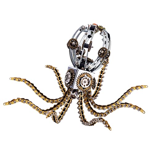 3D Metall Puzzle Mechanische Oktopus-Basis Modellbausatz für Erwachsene, 1060+ Teile Steampunk 3D Mechanical Puzzle DIY Montage-Kit Schreibtisch Ornament Kit Handwerk Spielzeug 3D Metall Puzzle Mechanische Oktopus-Basis Modellbausatz für Erwachsene, 1060+ Teile Steampunk 3D Mechanical Puzzle DIY Montage-Kit Schreibtisch Ornament Kit Handwerk Spielzeug von NULA