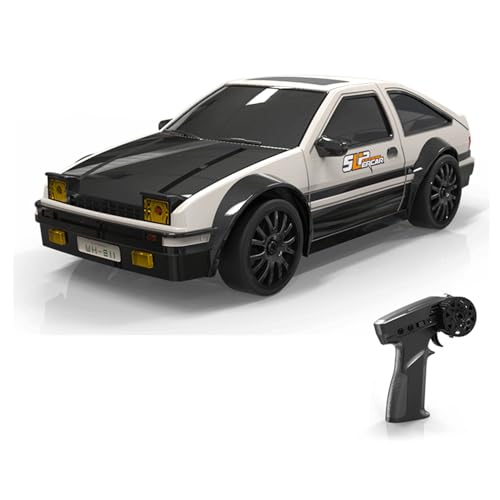 NULA 2,4G Mini RC Drift Auto Modell mit Lichtern, 15 Km/h, 1/24 Maßstab RC Elektro Allrad Hochgeschwindigkeits Rennauto Ferngesteuertes Auto Drift-Auto Geschenk für Jungen Erwachsene – RTR von NULA