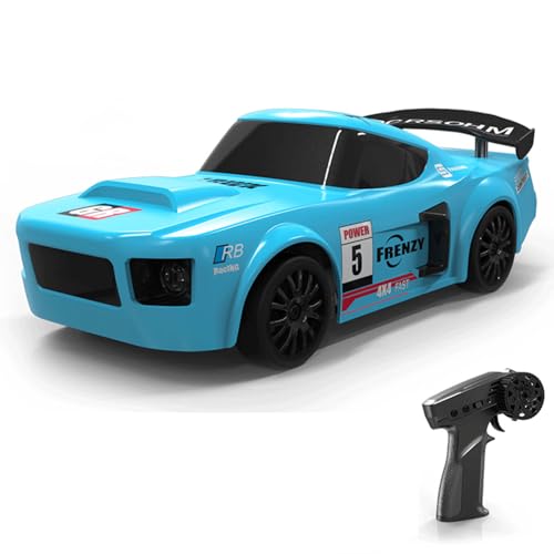 NULA 2,4G Mini RC Drift Auto Modell mit Lichtern, 15 Km/h, 1/24 Maßstab RC Elektro Allrad Hochgeschwindigkeits Rennauto Ferngesteuertes Auto Drift-Auto Geschenk für Jungen Erwachsene – RTR von NULA