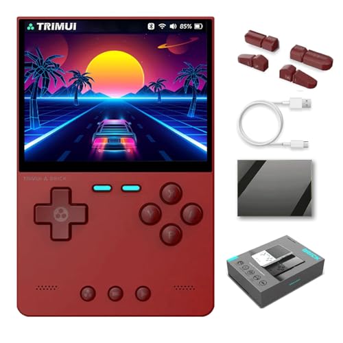 NULA 𝟮𝟬𝟮𝟱 𝗡𝗲𝘄 TRIMUI Brick Handheld Spielkonsole, 3,2 Zoll IPS Bildschirm Retro Emulator Videospielkonsolen Linux-System Erwachsene Kinder - Keine Spiele von NULA