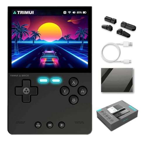 NULA 𝟮𝟬𝟮𝟱 𝗡𝗲𝘄 TRIMUI Brick Retro Handheld Spielkonsole, Retro Arcade Emulator 3,2-Zoll-LinuxSystem Allwinner A133P Retro Arcade 3000MAh Nostalgie Videospiel – Keine Spiele von NULA