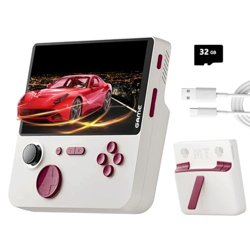 NULA E5 Retro Handheld Spielkonsole mit 10.000 Spielen/32 GB TF-Karte Linux System Support 13 Simulatoren 5-Zoll-IPS-HD-Bildschirm Tragbare Pocket Arcade Videospielkonsole von NULA