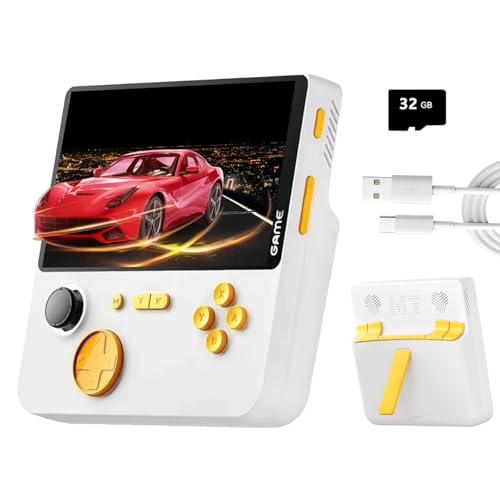 NULA E5 Retro Handheld Spielkonsole mit 10.000 Spielen/32 GB TF-Karte Linux System Support 13 Simulatoren 5-Zoll-IPS-HD-Bildschirm Tragbare Pocket Arcade Videospielkonsole von NULA