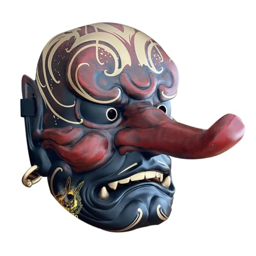 NULA Japanische Maske Large Tengu Cosplay Maske, Kostüm Maske für Halloween Maske Cosplay Punk Requisiten von NULA